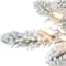 7.5ft. Pre-Lit Flocked Royal Majestic Fir Artificial Christmas Tree, Clear Lights